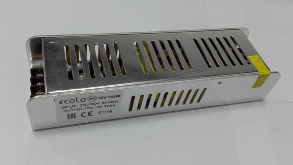 Блок питания для свет.ленты 12V 150W IP20 Ecola