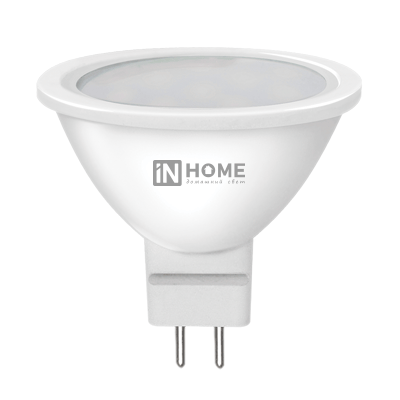 Лампа светодиодная LED-JCDR-VC 6Вт 230В GU5.3 3000К 530Лм IN HOME Лампа светодиодная LED-JCDR-VC 6Вт 230В GU5.3 3000К 530Лм IN HOME